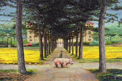 Big Pig, Pistoia, Tuscany by Trevor Neal